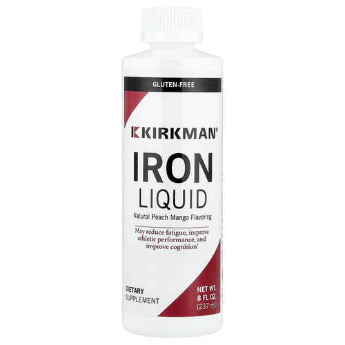 <img alt="Kirkman Labs, Iron Liquid, Natural Peach Mango, 8 fl oz (237 ml)" title="Kirkman Labs, Iron Liquid, Natural Peach Mango, 8 fl oz (237 ml),812325021079"