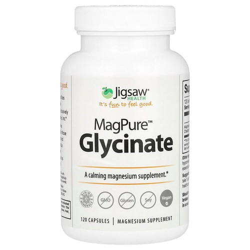 <img alt="Jigsaw Health, MagPure Glycinate, 120 Capsules (50 mg per Capsule)" title="Jigsaw Health, MagPure Glycinate, 120 Capsules (50 mg per Capsule),876634001573"