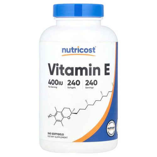 <img alt="Nutricost, Vitamin E, 180 mg (400 IU), 240 Softgels" title="Nutricost, Vitamin E, 180 mg (400 IU), 240 Softgels,810014679563"