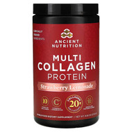 <img alt="Ancient Nutrition, Multi Collagen Protein, Strawberry Lemonade, 9.65 oz (273.6 g)" title="Ancient Nutrition, Multi Collagen Protein, Strawberry Lemonade, 9.65 oz (273.6 g),816401024473"