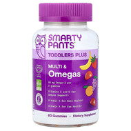 <img alt="SmartyPants, Toddler Plus, Multi & Omegas, Grape, Orange, & Strawberry Banana, 60 Gummies" title="SmartyPants, Toddler Plus, Multi & Omegas, Grape, Orange, & Strawberry Banana, 60 Gummies,817053024323"