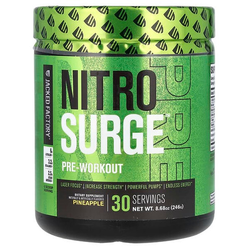 <img alt="Jacked Factory, Nitro Surge, Pre-Workout, Pineapple, 8.68 oz (246 g)" title="Jacked Factory, Nitro Surge, Pre-Workout, Pineapple, 8.68 oz (246 g),628250670134"
