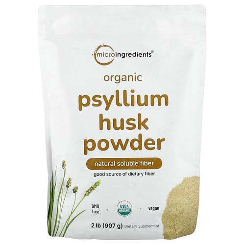 <img alt="Micro Ingredients, Organic Psyllium Husk Powder, 2 lb (907 g)" title="Micro Ingredients, Organic Psyllium Husk Powder, 2 lb (907 g),850069023621"