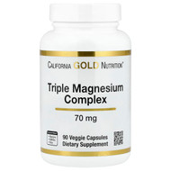 <img alt="California Gold Nutrition, Triple Magnesium Complex, 70 mg , 90 Veggie Capsules" title="California Gold Nutrition, Triple Magnesium Complex, 70 mg , 90 Veggie Capsules,898220024865"