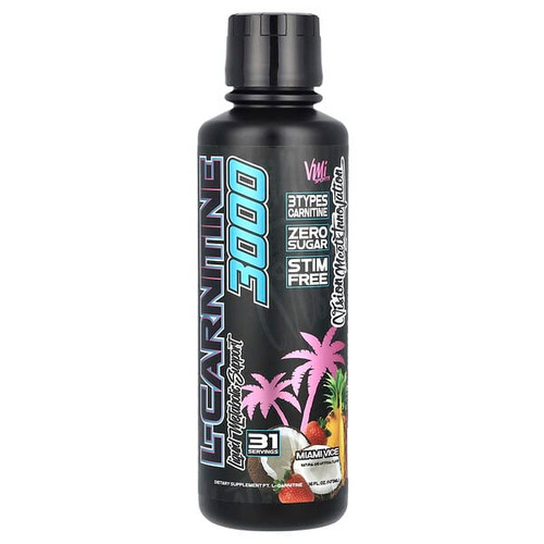 <img alt="VMI Sports, L-Carnitine 3000, Miami Vice, 16 fl oz (473 ml)" title="VMI Sports, L-Carnitine 3000, Miami Vice, 16 fl oz (473 ml),850001728706"