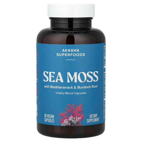 <img alt="Akasha Superfoods, Sea Moss, 60 Vegan Capsules" title="Akasha Superfoods, Sea Moss, 60 Vegan Capsules,860005462452"