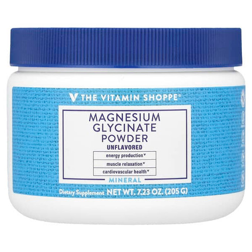 <img alt="The Vitamin Shoppe, Magnesium Glycinate Powder, Unflavored, 7.23 oz (205 g)" title="The Vitamin Shoppe, Magnesium Glycinate Powder, Unflavored, 7.23 oz (205 g),766536049837"