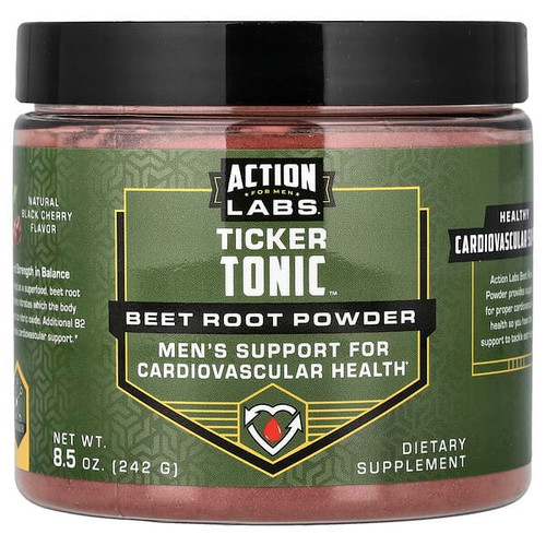 <img alt="Action Labs, For Men, Ticker Tonic, Beet Root Powder, Natural Black Cherry, 8.5 oz (242 g)" title="Action Labs, For Men, Ticker Tonic, Beet Root Powder, Natural Black Cherry, 8.5 oz (242 g),047868944602"