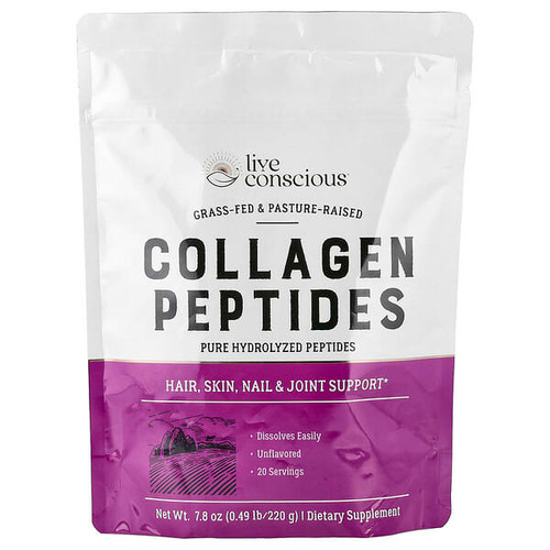 <img alt="Live Conscious, Collagen Peptides, Unflavored, 7.8 oz (220 g)" title="Live Conscious, Collagen Peptides, Unflavored, 7.8 oz (220 g),850008273377"