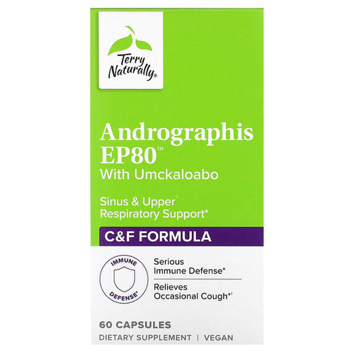 <img alt="Terry Naturally, Andrographis EP80 with Umckaloabo, 60 Capsules" title="Terry Naturally, Andrographis EP80 with Umckaloabo, 60 Capsules,367703470067"