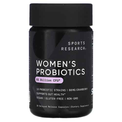 <img alt="Sports Research, Womens Probiotics, Cranberry, 65 Billion CFU, 30 Delayed Release Capsules" title="Sports Research, Womens Probiotics, Cranberry, 65 Billion CFU, 30 Delayed Release Capsules,023249091387"