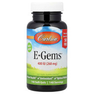 <img alt="Carlson, E-Gems, 268 mg (400 IU), 140 Soft Gels" title="Carlson, E-Gems, 268 mg (400 IU), 140 Soft Gels,088395003493"