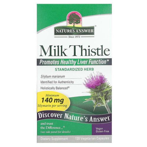 <img alt="Natures Answer, Milk Thistle, 140 mg, 120 Vegetarian Capsules" title="Natures Answer, Milk Thistle, 140 mg, 120 Vegetarian Capsules,083000164163"