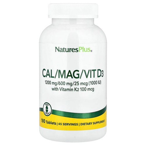 <img alt="NaturesPlus, Cal-Mag-Vit D3 with Vitamin K2, 180 Tablets" title="NaturesPlus, Cal-Mag-Vit D3 with Vitamin K2, 180 Tablets,097467336476"