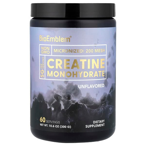 <img alt="BioEmblem, Creatine Monohydrate, Unflavored, 10.6 oz (300 g)" title="BioEmblem, Creatine Monohydrate, Unflavored, 10.6 oz (300 g),810163820113"