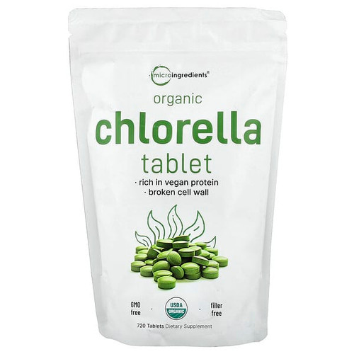 <img alt="Micro Ingredients, Organic Chlorella Tablet, 720 Tablets (0.5 g per Tablet)" title="Micro Ingredients, Organic Chlorella Tablet, 720 Tablets (0.5 g per Tablet),850069023423"