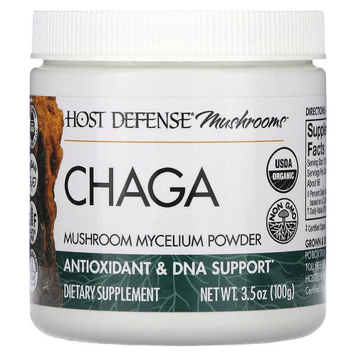 <img alt="Host Defense, Mushrooms, Chaga, Mushroom Mycelium Powder, 3.5 oz (100 g)" title="Host Defense, Mushrooms, Chaga, Mushroom Mycelium Powder, 3.5 oz (100 g),633422696058"