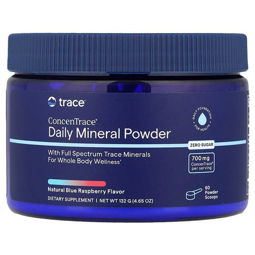 <img alt="Trace, ConcenTrace, Daily Mineral Powder, Blue Raspberry, 4.65 oz (132 g)" title="Trace, ConcenTrace, Daily Mineral Powder, Blue Raspberry, 4.65 oz (132 g),878941009440"