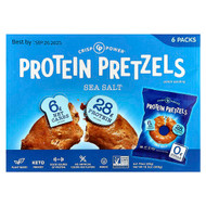 <img alt="Crisp Power, Protein Pretzels, Sea Salt, 6 Bags, 1.75 oz (50 g) Each" title="Crisp Power, Protein Pretzels, Sea Salt, 6 Bags, 1.75 oz (50 g) Each,850047451200"