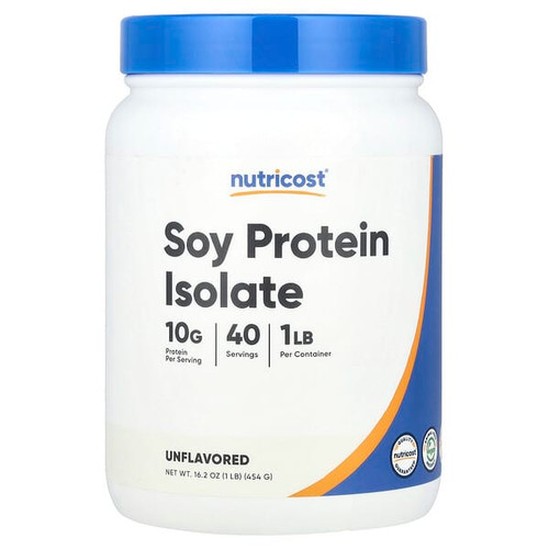<img alt="Nutricost, Soy Protein Isolate, Unflavored, 1 lb (454 g)" title="Nutricost, Soy Protein Isolate, Unflavored, 1 lb (454 g),810139573791"