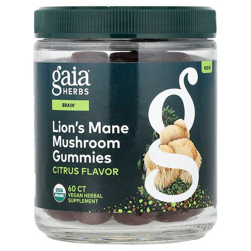<img alt="Gaia Herbs, Lions Mane Mushroom Gummies, Citrus, 60 Gummies" title="Gaia Herbs, Lions Mane Mushroom Gummies, Citrus, 60 Gummies,751063153317"