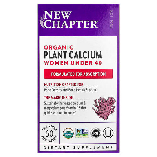 <img alt="New Chapter, Organic Plant Calcium, Women Under 40, 60 Vegan Slim Tablets" title="New Chapter, Organic Plant Calcium, Women Under 40, 60 Vegan Slim Tablets,727783903693"
