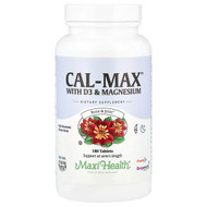 <img alt="Maxi Health, Cal-Max With D3 & Magnesium, 180 Tablets" title="Maxi Health, Cal-Max With D3 & Magnesium, 180 Tablets,753406010189"