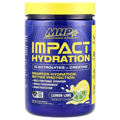 <img alt="MHP, Impact Hydration, Electrolytes + Creatine, Lemon Lime, 0.98 lbs (15.6 oz)" title="MHP, Impact Hydration, Electrolytes + Creatine, Lemon Lime, 0.98 lbs (15.6 oz),666222010106"