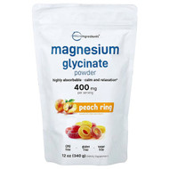 <img alt="Micro Ingredients, Magnesium Glycinate Powder, Peach Rings, 12 oz (340 g)" title="Micro Ingredients, Magnesium Glycinate Powder, Peach Rings, 12 oz (340 g),850056167741"