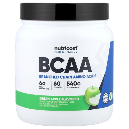 <img alt="Nutricost, Performance, BCAA, Green Apple , 1.2 lb (540 g)" title="Nutricost, Performance, BCAA, Green Apple , 1.2 lb (540 g),810139574408"