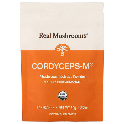<img alt="Real Mushrooms, Cordyceps-M, Mushroom Extract Powder, 2.12 oz (60 g)" title="Real Mushrooms, Cordyceps-M, Mushroom Extract Powder, 2.12 oz (60 g),627843438748"