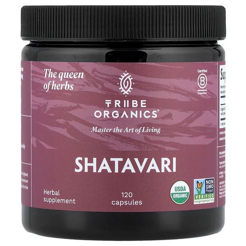 <img alt="Tribe Organics, Shatavari, 120 Capsules (500 mg per Capsule)" title="Tribe Organics, Shatavari, 120 Capsules (500 mg per Capsule),860013162818"