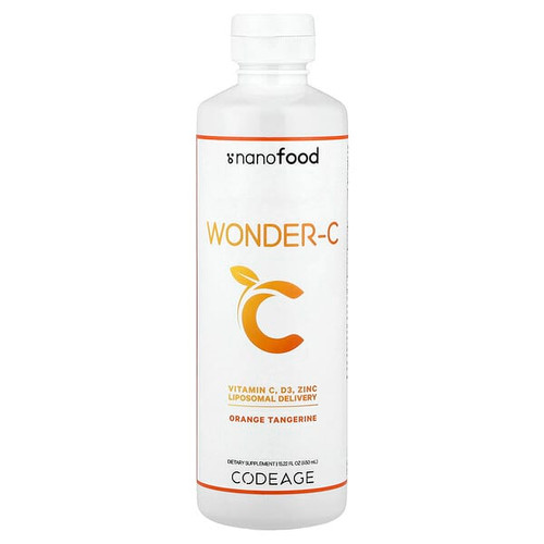 <img alt="Codeage, Nanofood, Wonder-C, Orange Tangerine, 15.22 fl oz (450 ml)" title="Codeage, Nanofood, Wonder-C, Orange Tangerine, 15.22 fl oz (450 ml),853919008793"