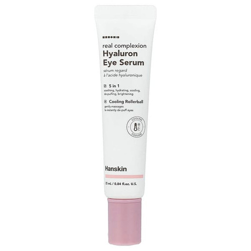 <img alt="Hanskin, Real Complexion, Hyaluron Eye Serum, 0.84 fl oz (25 ml)" title="Hanskin, Real Complexion, Hyaluron Eye Serum, 0.84 fl oz (25 ml),8809653231722"