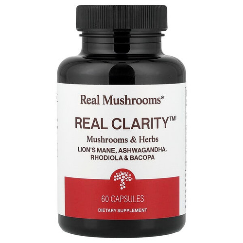 <img alt="Real Mushrooms, RealClarity, Mushrooms & Herbs, 60 Capsules" title="Real Mushrooms, RealClarity, Mushrooms & Herbs, 60 Capsules,628110068521"