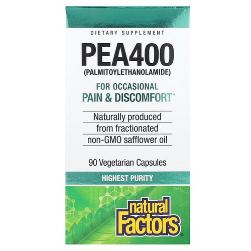 <img alt="Natural Factors, PEA400, (Palmitoylethanolamide), 400 mg, 90 Vegetarian Capsules" title="Natural Factors, PEA400, (Palmitoylethanolamide), 400 mg, 90 Vegetarian Capsules,068958027005"