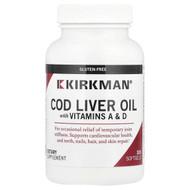 <img alt="Kirkman Labs, Cod Liver Oil with Vitamins A & D, 300 Softgels" title="Kirkman Labs, Cod Liver Oil with Vitamins A & D, 300 Softgels,812325020041"