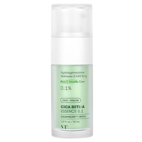 <img alt="VT Cosmetics, Cica Reti-A Essence 0.1, 1.01 fl oz (30 ml)" title="VT Cosmetics, Cica Reti-A Essence 0.1, 1.01 fl oz (30 ml),8809695677236"