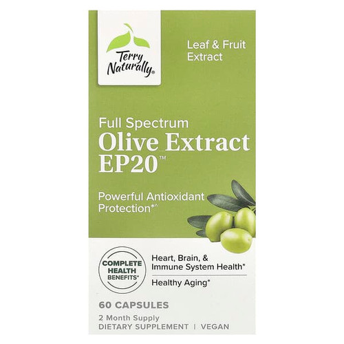 <img alt="Terry Naturally, Full Spectrum Olive Extract EP20, 60 Capsules" title="Terry Naturally, Full Spectrum Olive Extract EP20, 60 Capsules,367703118969"