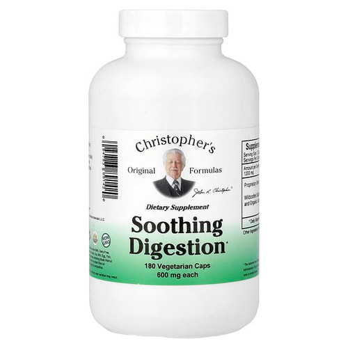 <img alt="Christophers Original Formulas, Soothing Digestion, 180 Vegetarian Caps" title="Christophers Original Formulas, Soothing Digestion, 180 Vegetarian Caps,084783891420"