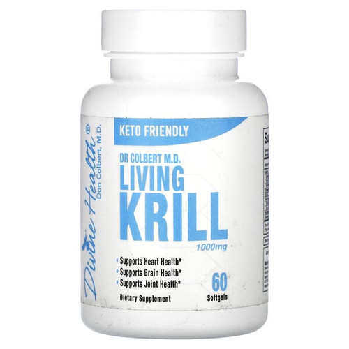 <img alt="Divine Health, Dr. Colbert M.D. Living Krill, 60 Softgels" title="Divine Health, Dr. Colbert M.D. Living Krill, 60 Softgels,855522003639"