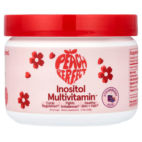 <img alt="Peach Perfect, Inositol Multivitamin, Strawberry Acai, 4.75 oz (136 g)" title="Peach Perfect, Inositol Multivitamin, Strawberry Acai, 4.75 oz (136 g),850057174137"