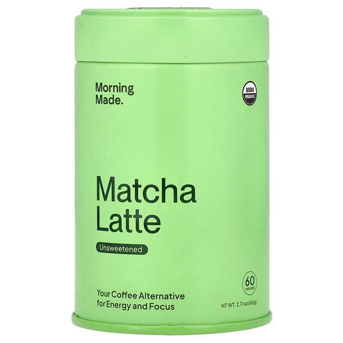 <img alt="Morning Made, Matcha Latte, Pure Matcha, 2.11 oz (60 g)" title="Morning Made, Matcha Latte, Pure Matcha, 2.11 oz (60 g),860011878964"