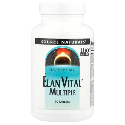 <img alt="Source Naturals, Elan Vital Multiple, 90 Tablets" title="Source Naturals, Elan Vital Multiple, 90 Tablets,021078000600"