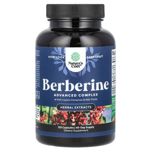 <img alt="Natures Craft, Berberine, 120 Capsules" title="Natures Craft, Berberine, 120 Capsules,850034386669"