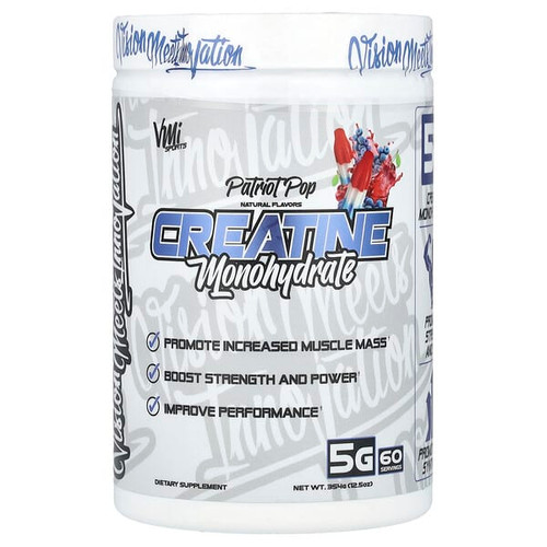 <img alt="VMI Sports, Creatine Monohydrate, Patriot Pop, 12.5 oz (354 g)" title="VMI Sports, Creatine Monohydrate, Patriot Pop, 12.5 oz (354 g),850056537247"