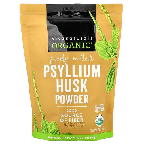 <img alt="Viva Naturals, Organic Psyllium Husk Powder, 24 oz (680 g)" title="Viva Naturals, Organic Psyllium Husk Powder, 24 oz (680 g),701722747876"