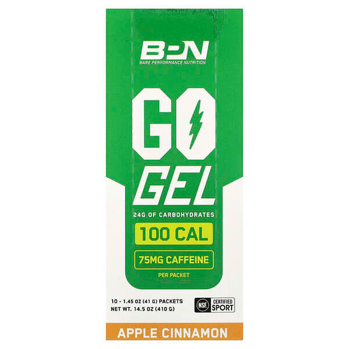 <img alt="BPN, Go Gel, Apple Cinnamon, 10 Packets, 1.45 oz (41 g) Each" title="BPN, Go Gel, Apple Cinnamon, 10 Packets, 1.45 oz (41 g) Each,850055068476"
