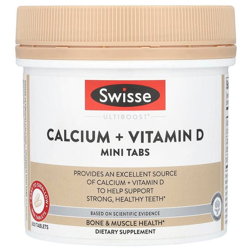 <img alt="Swisse, Ultiboost, Calcium + Vitamin D Mini Tabs, 300 Tablets" title="Swisse, Ultiboost, Calcium + Vitamin D Mini Tabs, 300 Tablets,850021858131"