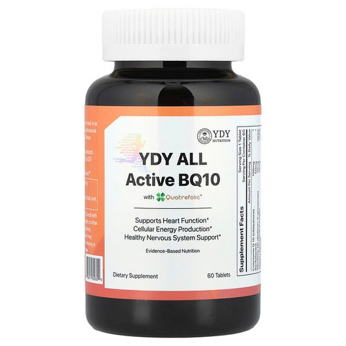 <img alt="YDY, All Active BQ10 With Quatrefolic, 60 Tablets" title="YDY, All Active BQ10 With Quatrefolic, 60 Tablets,860011829300"